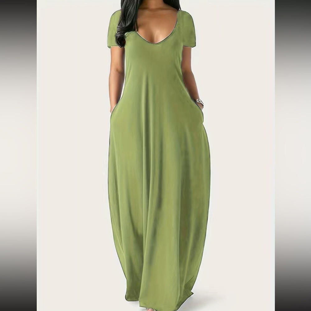 Boho side pockets comfy maxi dress - Picture 11 of 16